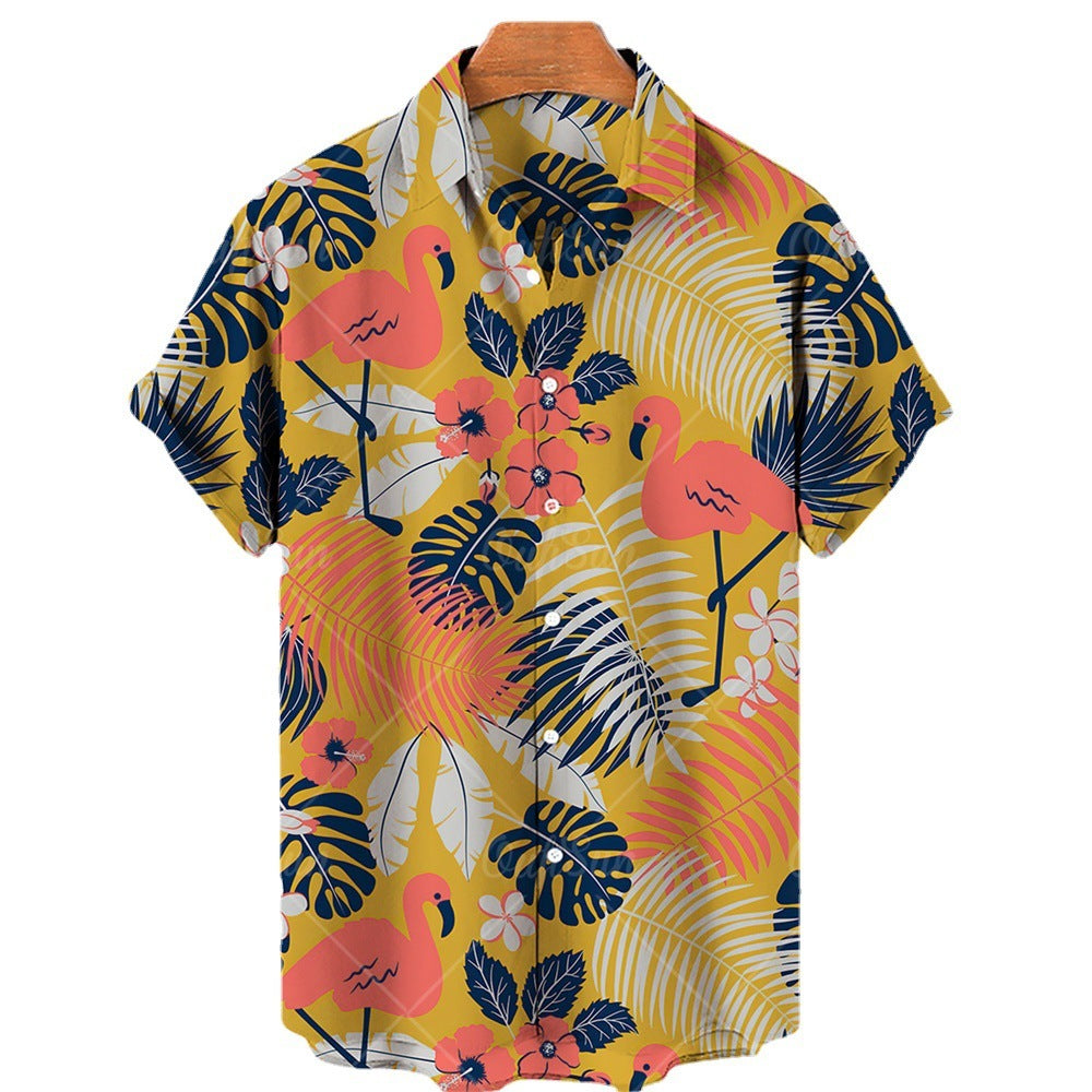 Summer Casual Printed Hawaiian Shirt Seaside Edition