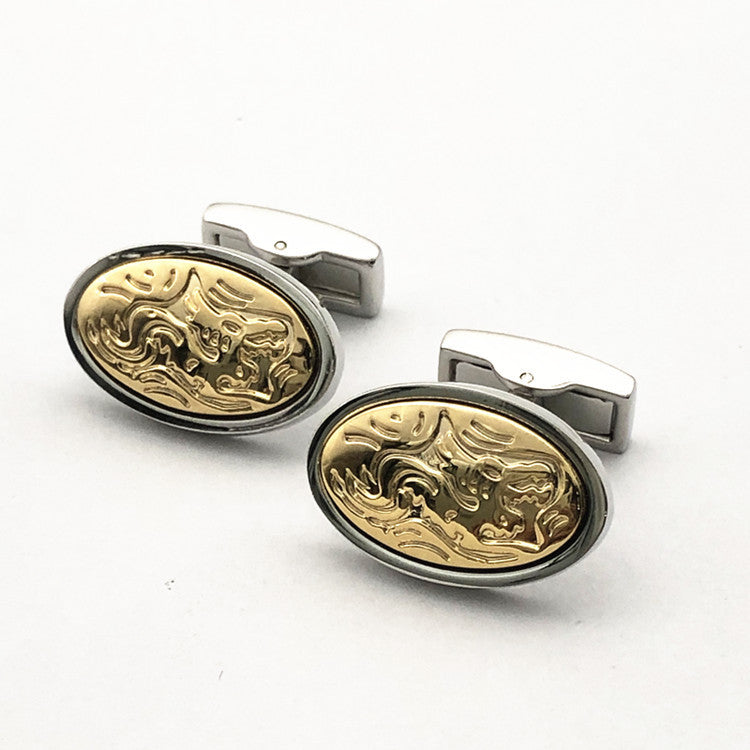 Men's French Gold Cufflinks