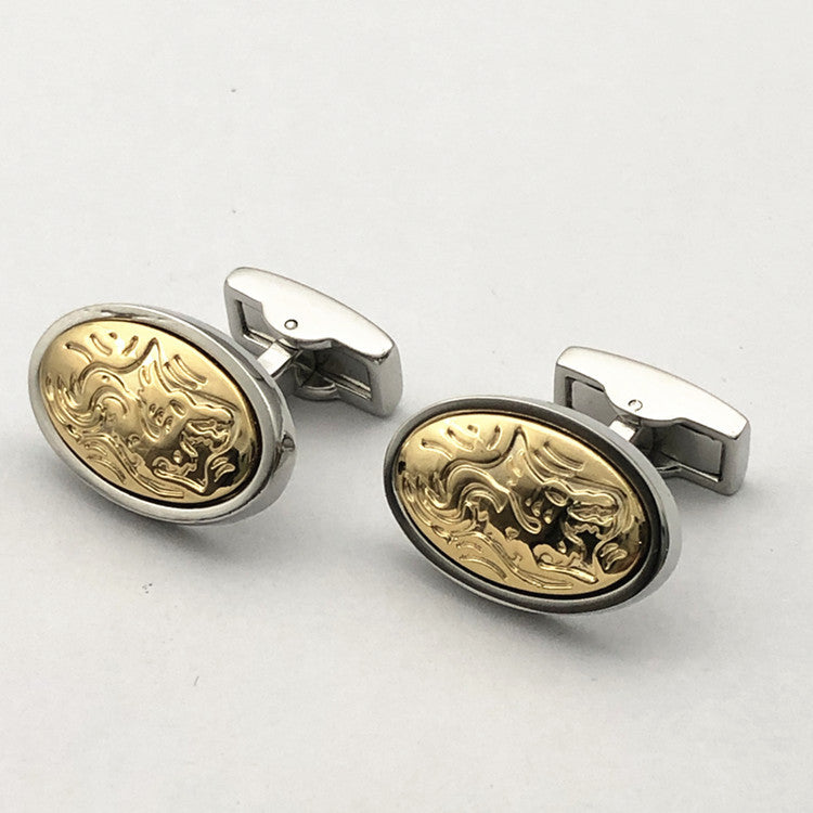 Men's French Gold Cufflinks