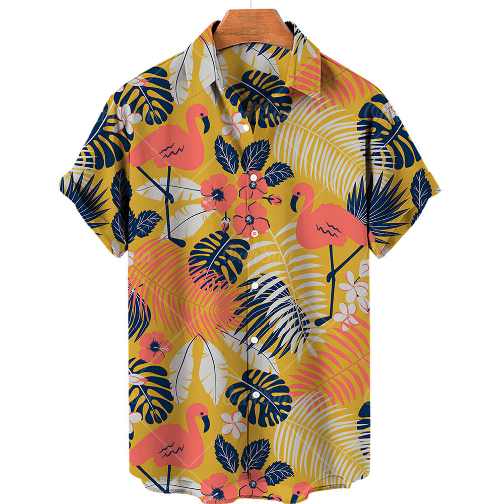 Summer Casual Printed Hawaiian Shirt Seaside Edition