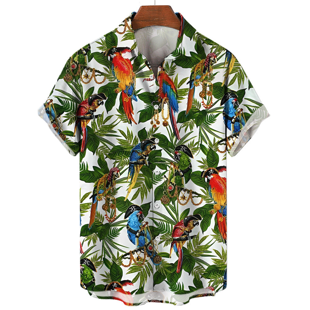 Summer Casual Printed Hawaiian Shirt Seaside Edition