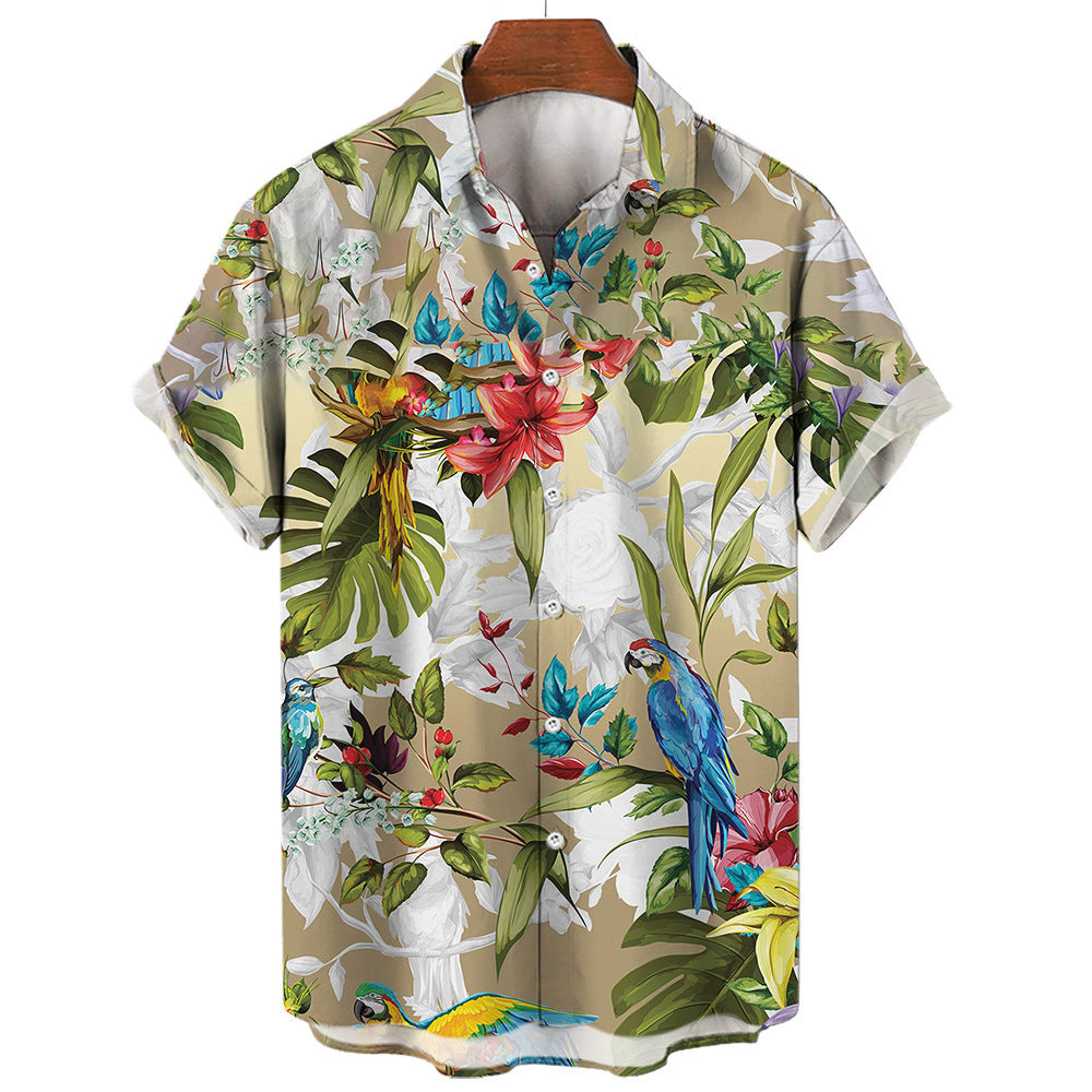 Summer Casual Printed Hawaiian Shirt Seaside Edition