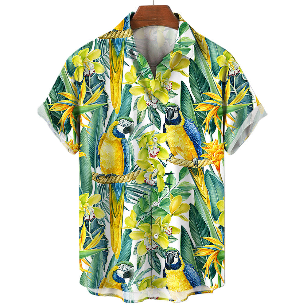 Summer Casual Printed Hawaiian Shirt Seaside Edition