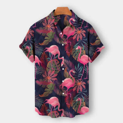 Summer Casual Printed Hawaiian Shirt Seaside Edition