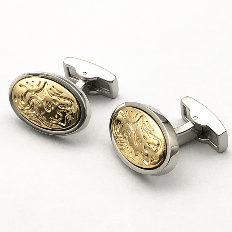 Men's French Gold Cufflinks