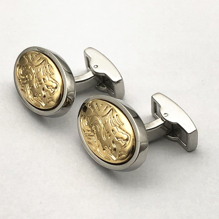 Men's French Gold Cufflinks